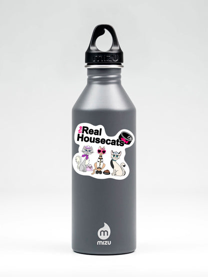 Real Housecats Sticker • Bravo TV Inspired Parody • Funny Cat Vinyl Decal • Waterproof Cat Humor Sticker • Cat Lover Gift