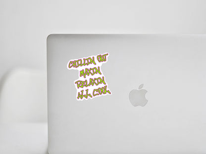 Fresh Prince Inspired Sticker • 90s TV Show Vinyl Decal • Waterproof Retro Nostalgia Sticker • Funny Fan Gift • Laptop Water Bottle