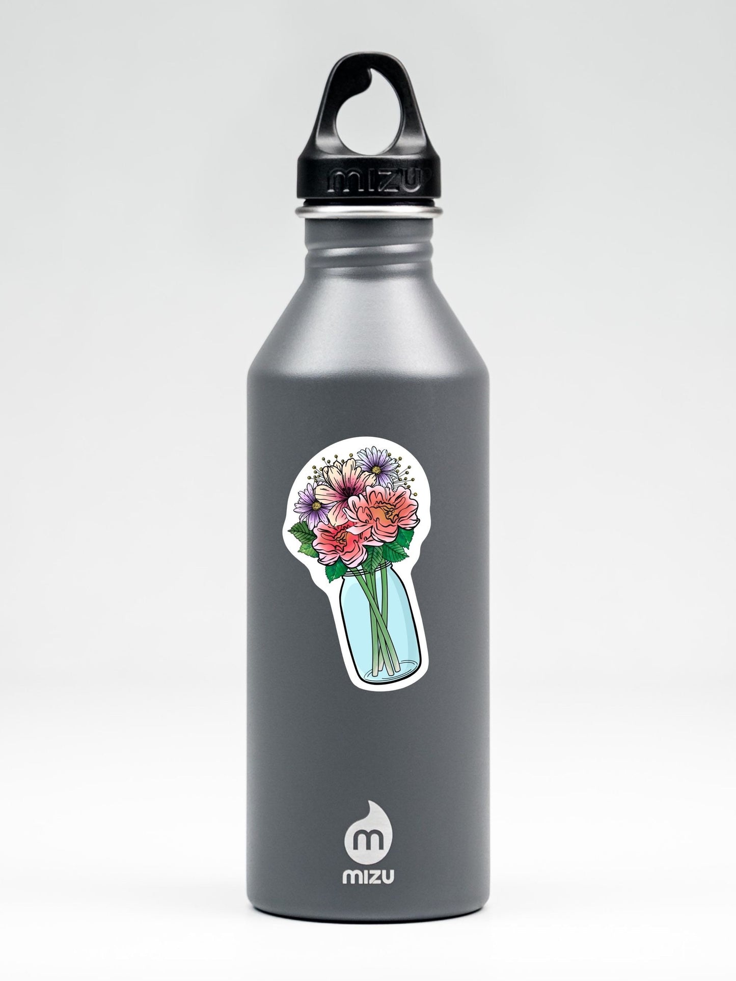 Mason Jar Flower Sticker Cute Floral Sticker