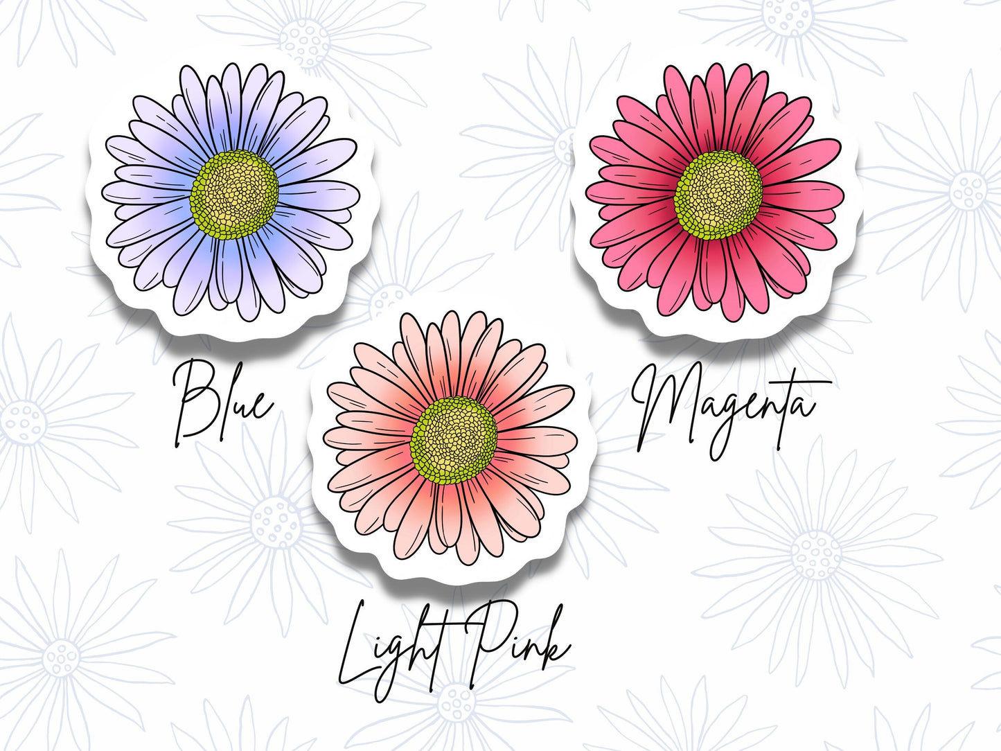 Daisy Flower Sticker