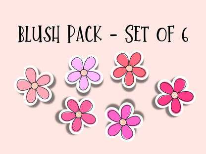 Mini Flower Sticker Sheet • Waterproof Vinyl Flower Stickers • Cute Tiny Floral Stickers • Small Botanical Decals