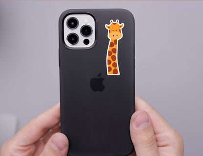 Giraffe Sticker • Cute Animal Print Vinyl Decal • Safari Wildlife Sticker • Waterproof Animal Sticker • Laptop Water Bottle