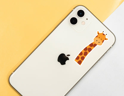 Giraffe Sticker • Cute Animal Print Vinyl Decal • Safari Wildlife Sticker • Waterproof Animal Sticker • Laptop Water Bottle