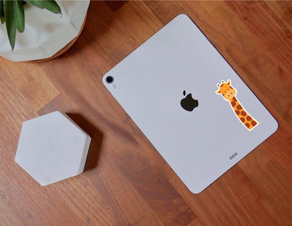 Giraffe Sticker • Cute Animal Print Vinyl Decal • Safari Wildlife Sticker • Waterproof Animal Sticker • Laptop Water Bottle