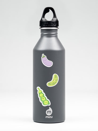 Mini Veggie Sticker Sheet • Cartoon Vegetable Stickers • Cute Food Vinyl Decals • Funny Vegan Stickers • Planner Laptop Water Bottle