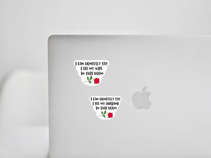 Bachelor Inspired Waterproof Vinyl Sticker • Husband Wife Gift • Reality TV Fan Decal • Funny Relationship Sticker