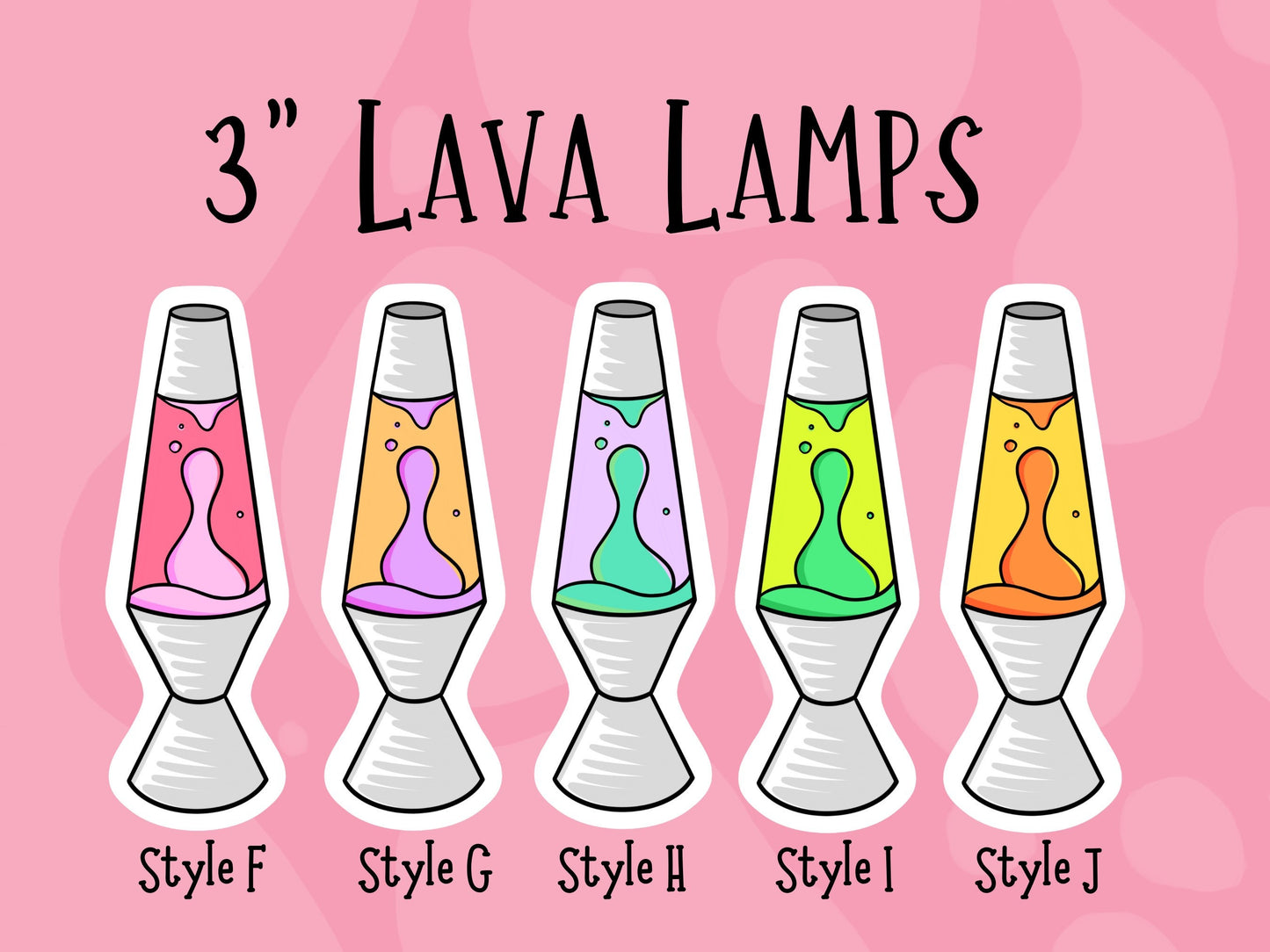 Lava Lamp Sticker Retro 60s Nostalgia Party Favor