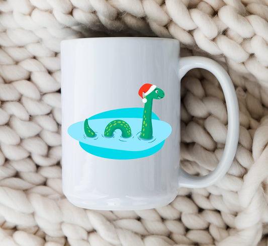 Christmas Loch Ness Monster Mug Nessie