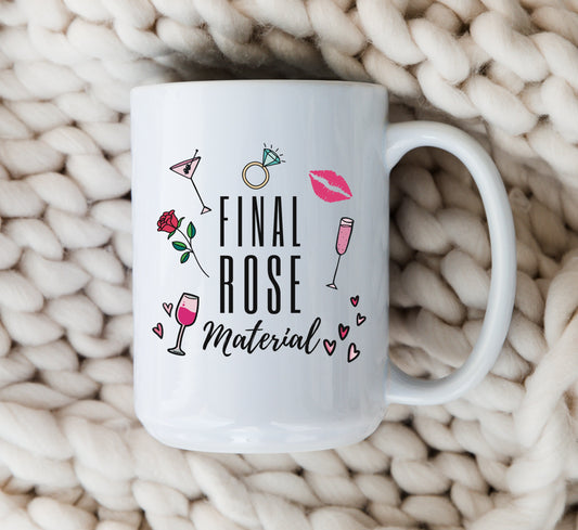 Final Rose Material Mug The Bachelor Coffee Cup