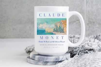 Claude Monet Mug The Beach and the Falaise d’Amont Coffee Cup