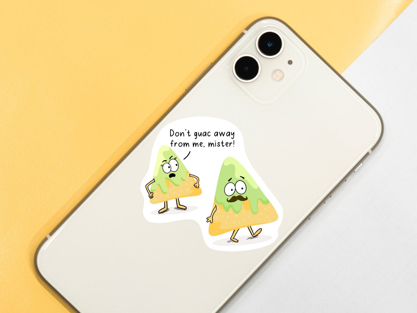 Guacamole Sticker Cartoon Avocado Sticker