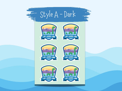 Loch Ness Monster Sticker Sheet • Waterproof Vinyl Cryptid Stickers • Cute Nessie Decals • Mythical Creature Gift • Laptop Water Bottle