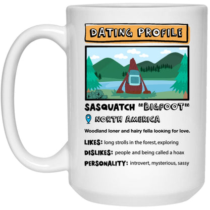 Bigfoot Dating Profile Mug
