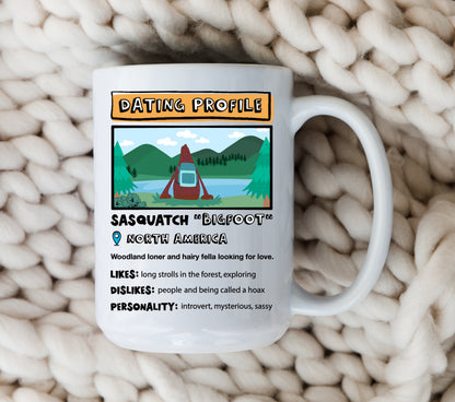 Bigfoot Dating Profile Mug