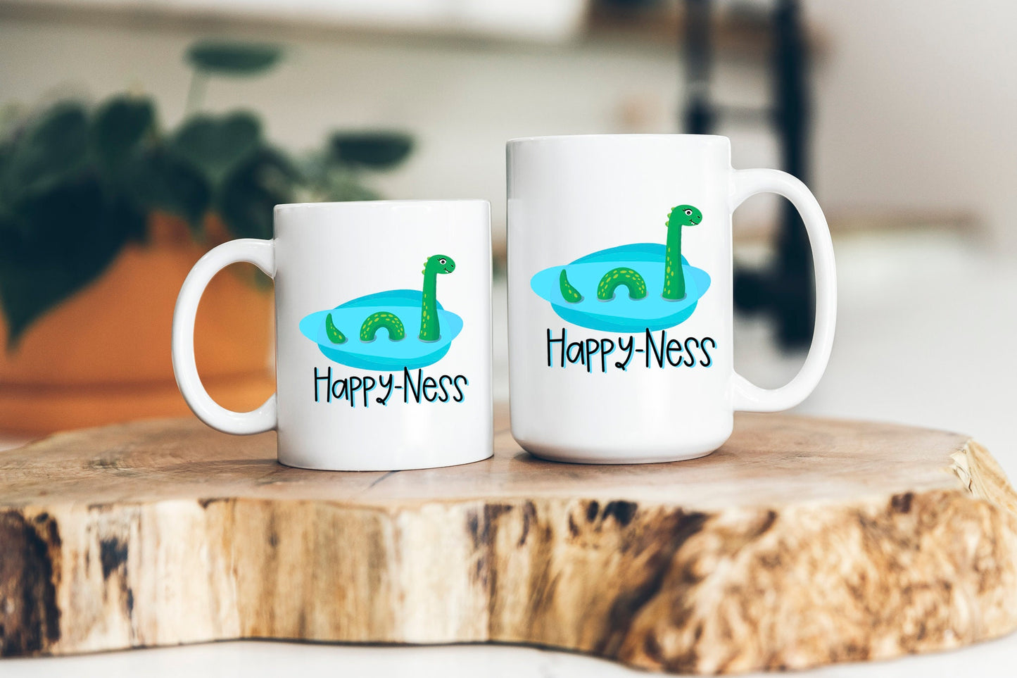 Happy Ness Mug Loch Ness Monster Coffee Cup Cryptid Nessie