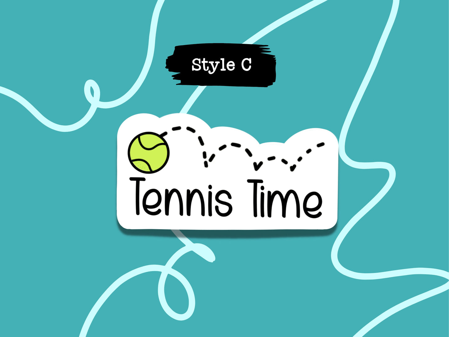 Tennis Sticker Tennis Ball