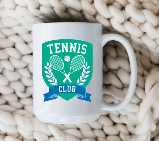 Tennis Club Mug Country Club Tennis Coffee Mug