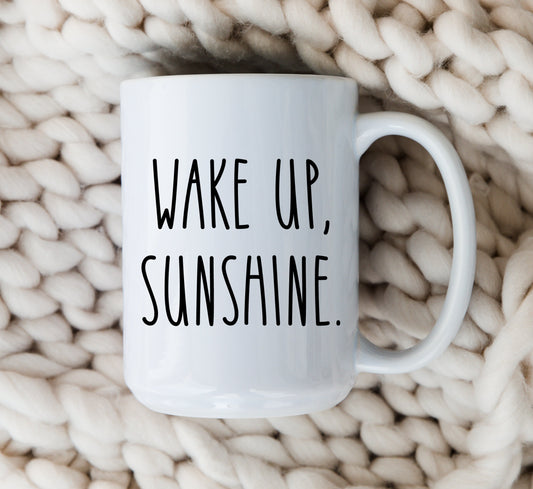 Wake Up Sunshine Mug Happiness Coffee Cup