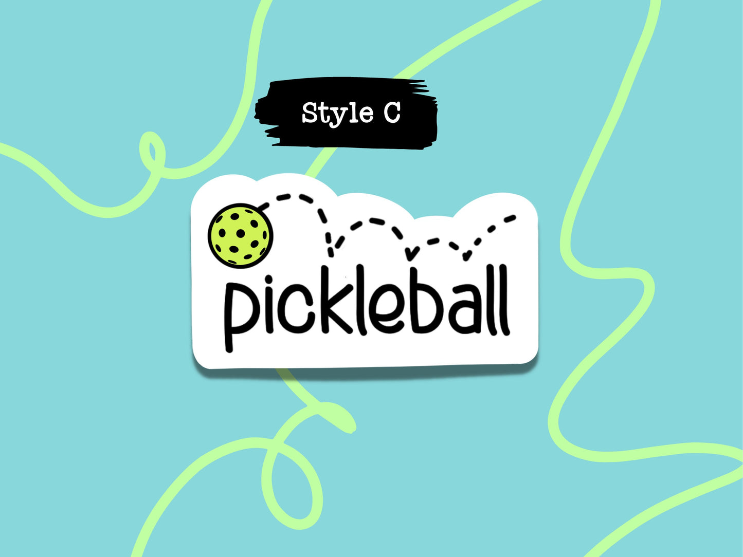 Pickleball Sticker Pickleball Lover Pickleball Icon