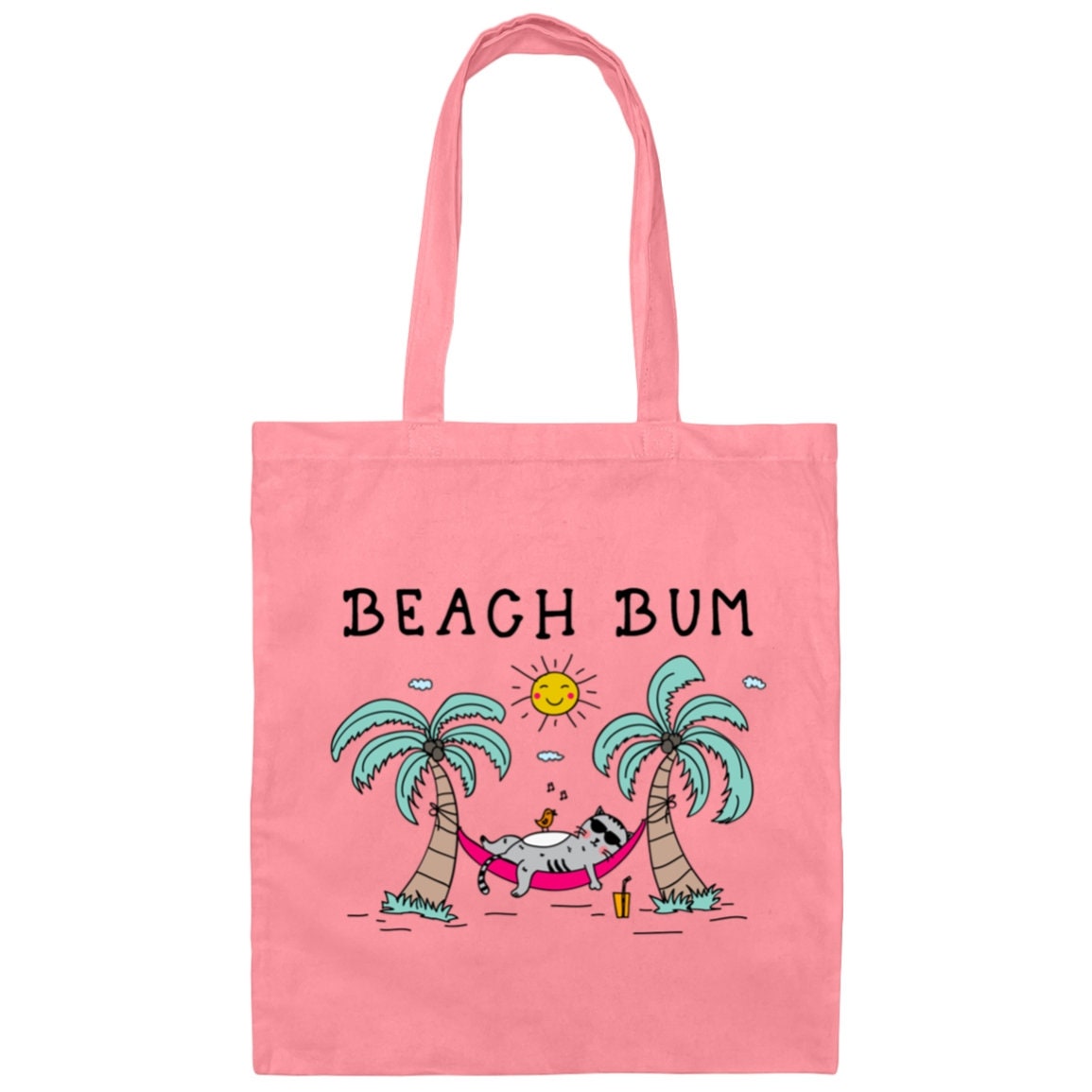 Beach Bum Cat Tote Bag