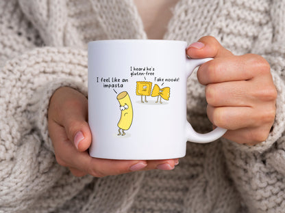 Cartoon Impasta Mug Celiac Disease Gluten Coffee Cup