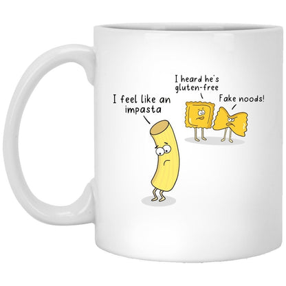 Cartoon Impasta Mug Celiac Disease Gluten Coffee Cup