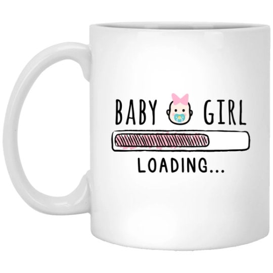 Baby Girl Loading Pregnancy Mug New Mom