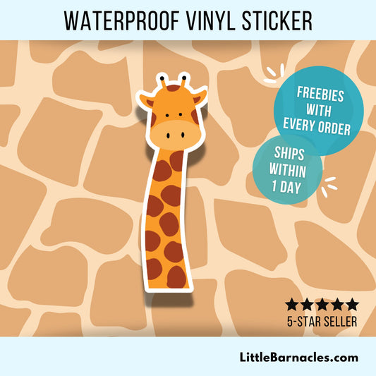 Giraffe Sticker Cute Animal Print Sticker