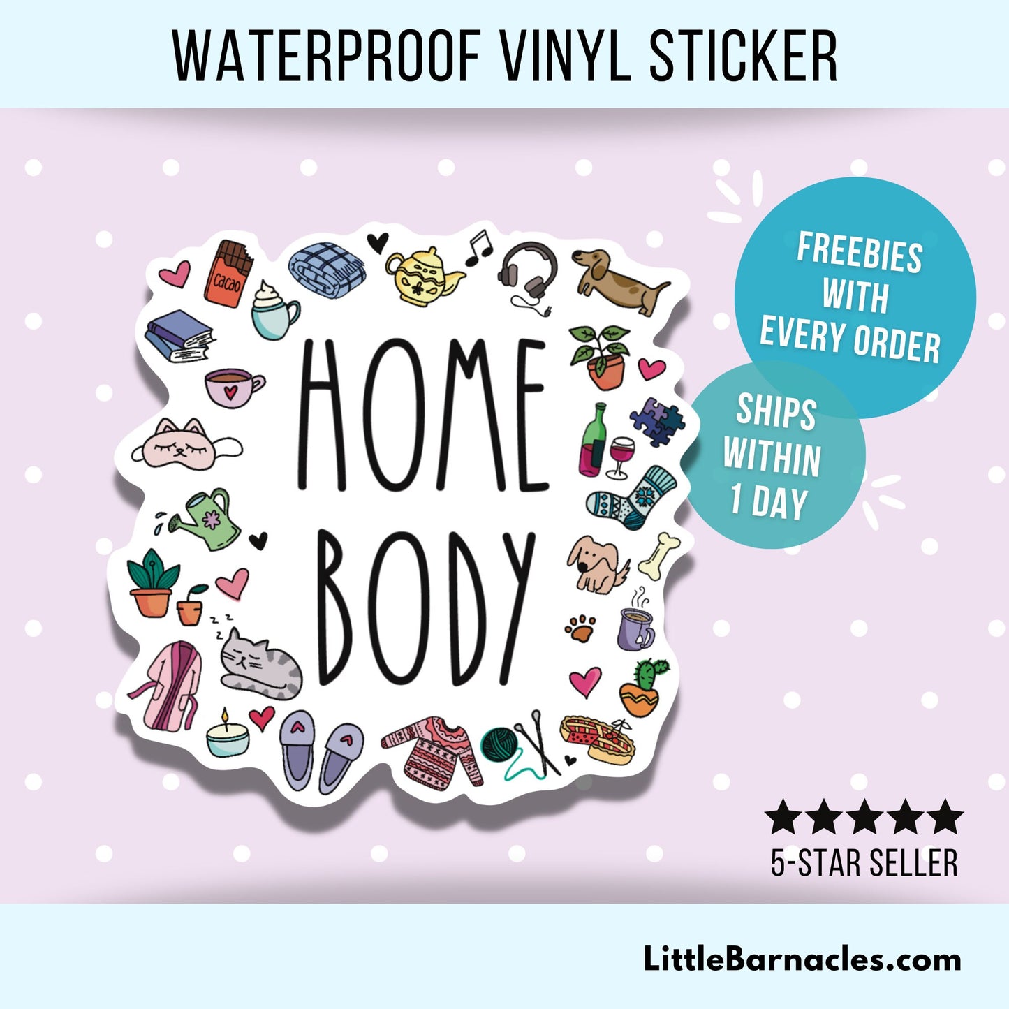 Homebody Sticker Funny Introvert Sticker Home Sweet Home