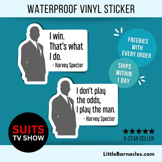 Harvey Specter Quote Sticker Suits TV Show Attorney Law - Variety 3