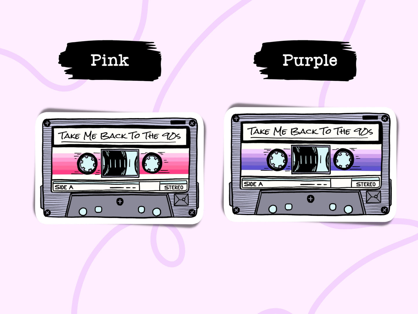 Mixtape Sticker Funny Retro 90s Cassette Tape Sticker