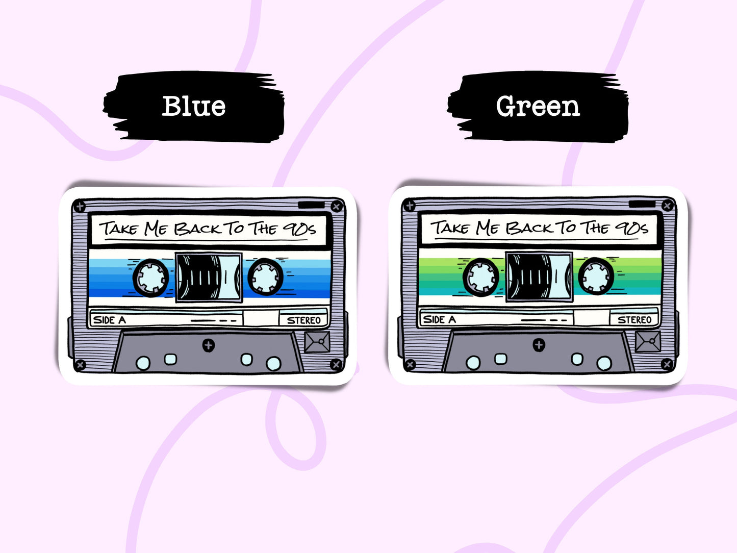 Mixtape Sticker Funny Retro 90s Cassette Tape Sticker