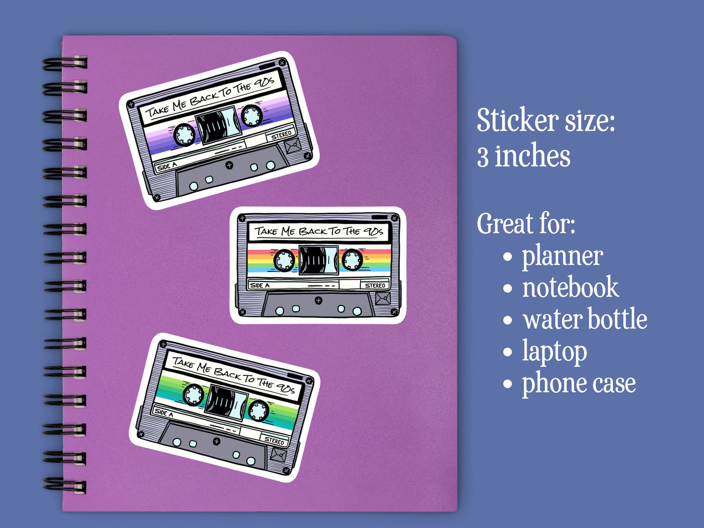 Mixtape Sticker Funny Retro 90s Cassette Tape Sticker