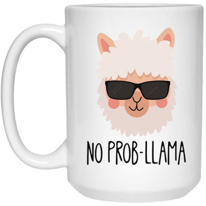 Cute Llama Mug Coffee Cup No Prob-Llama