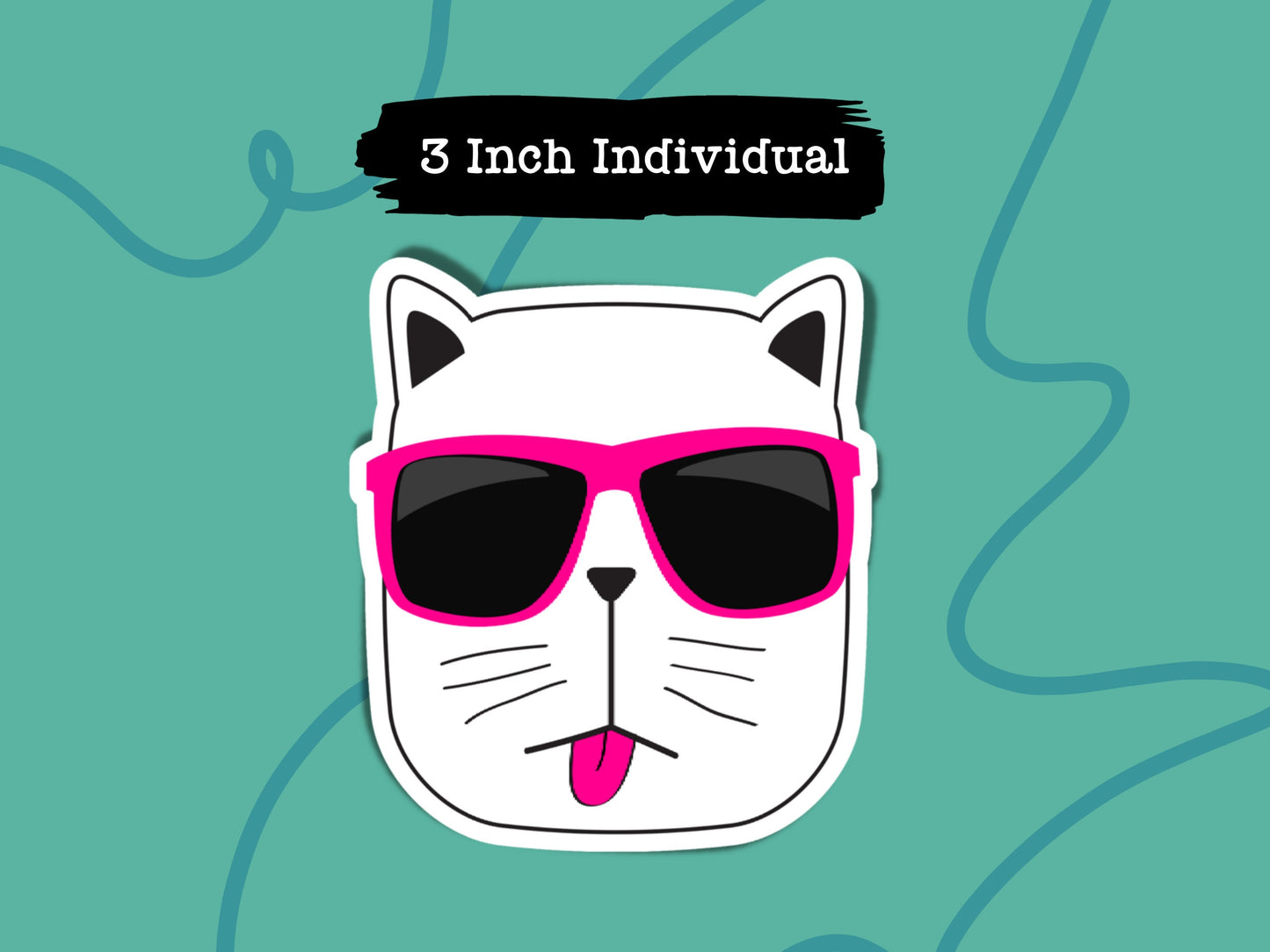 Cool Cat Sticker