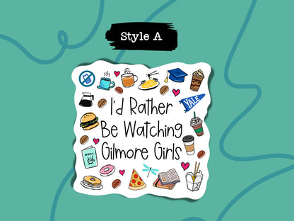 Gilmore Girls Inspired Sticker Set • Waterproof Vinyl Decals • Cute TV Show Stickers • Coffee Lover Fandom Gift • Laptop Water Bottle