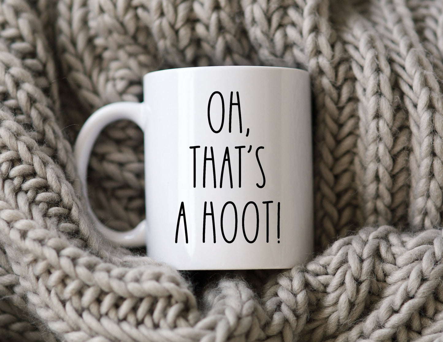Oh That's A Hoot Mug Wisconsin Coffee Cup Funny Midwest Phrase
