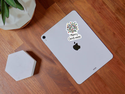 Merry Christ-mess Sticker Funny Christmas Sticker Anxiety Mental Health